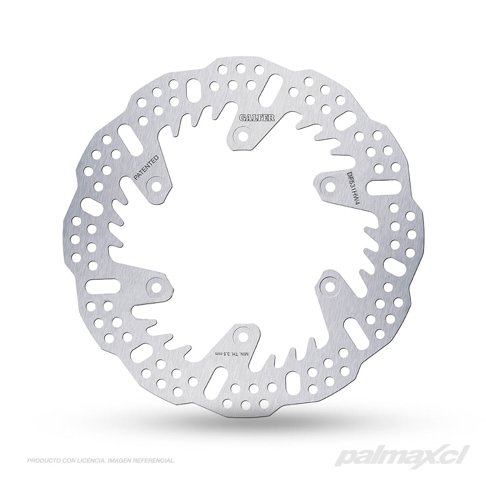 Disco de freno trasero fijo Off-Road DF531HW4 Shark para Yamaha YZ/YZF | Galfer